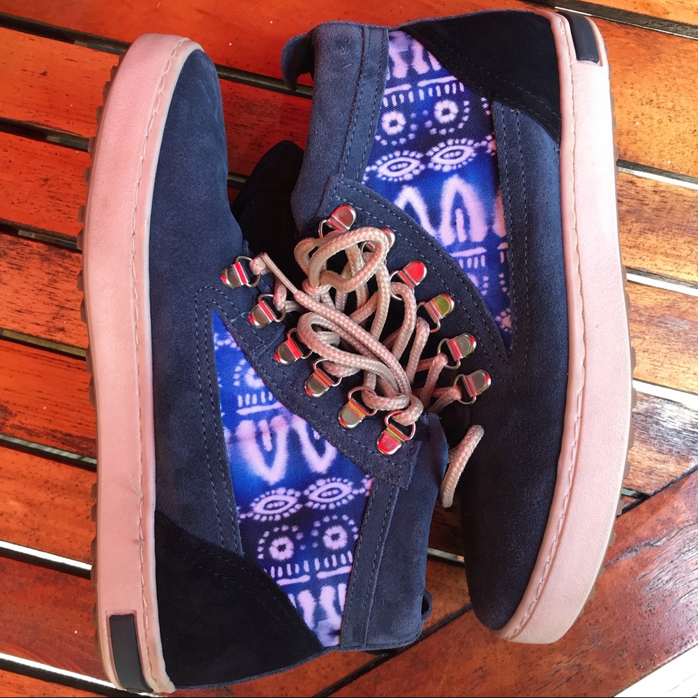 Inkkas Camping Boot Blue Suede Leather